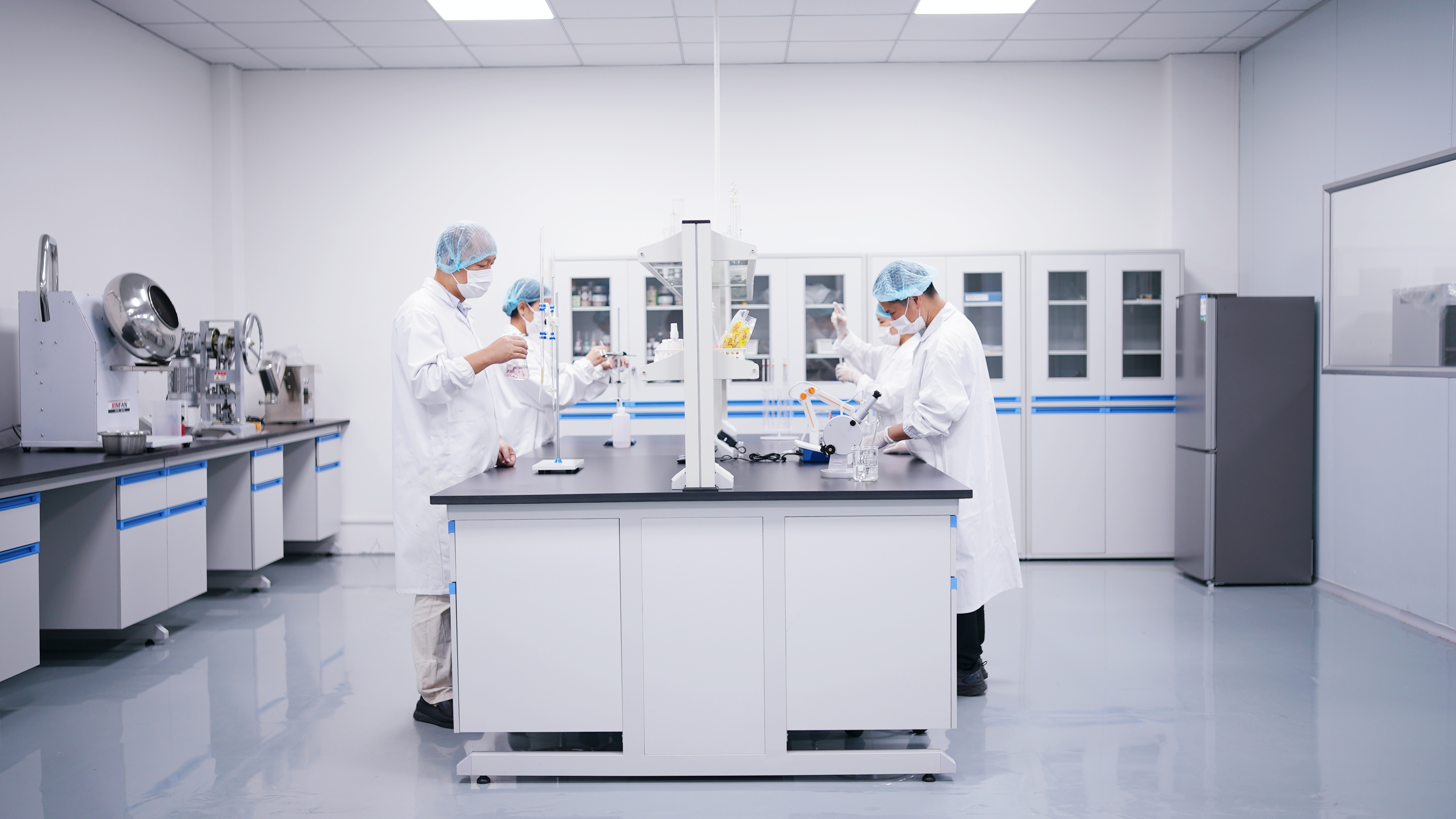 Candy production workshop and clean-room operations