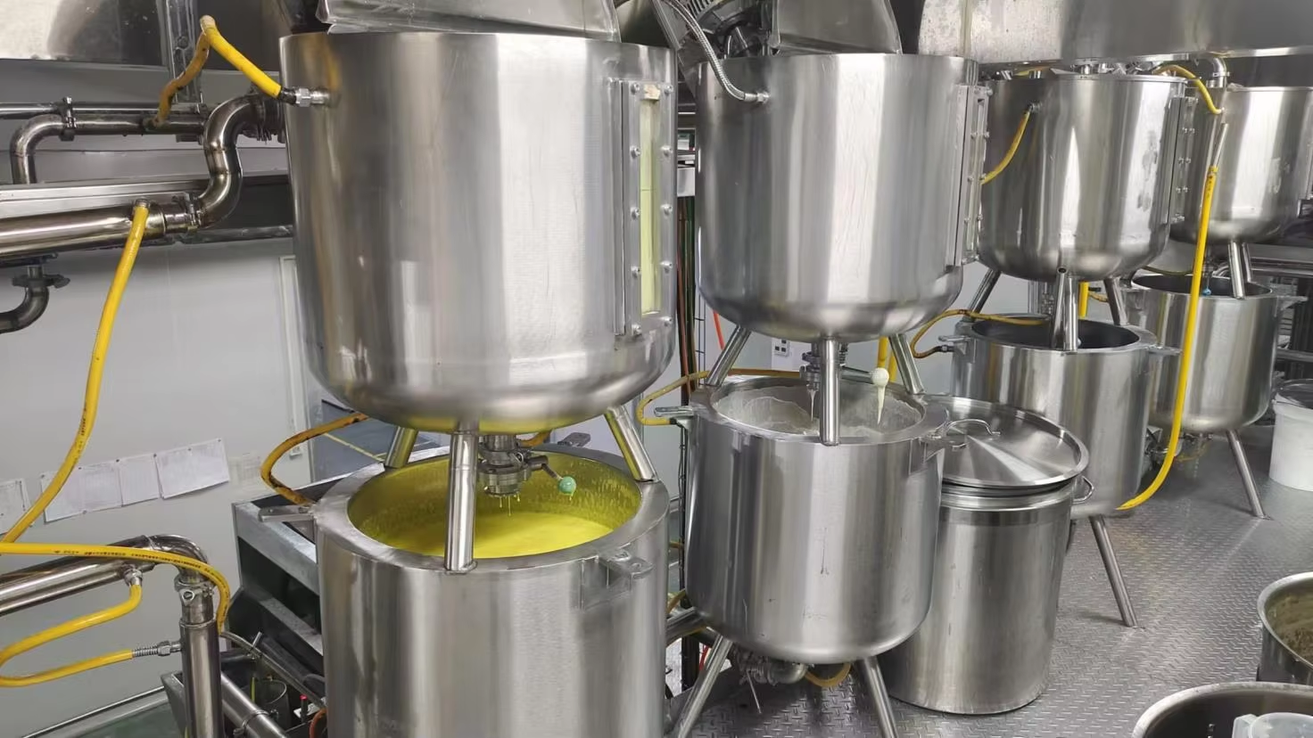 Candy production and packaging workflow collage